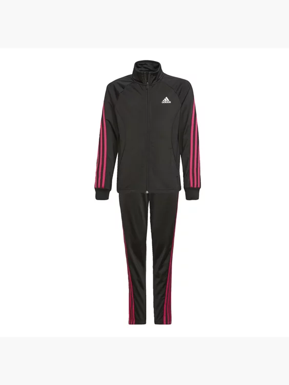 Adidas Team Polyester Regular 3-Streifen Trainingsanzug 1 Adidas Team Polyester Regular 3-Streifen Trainingsanzug