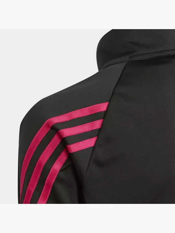 Adidas Team Polyester Regular 3-Streifen Trainingsanzug 2 Adidas Team Polyester Regular 3-Streifen Trainingsanzug – Bild 2