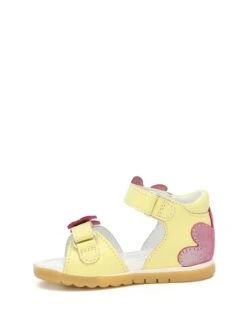 Leder-Sandalen In Gelb/ Pink -Kleidung Geschäft bartek leder sandalen in gelb pink 3