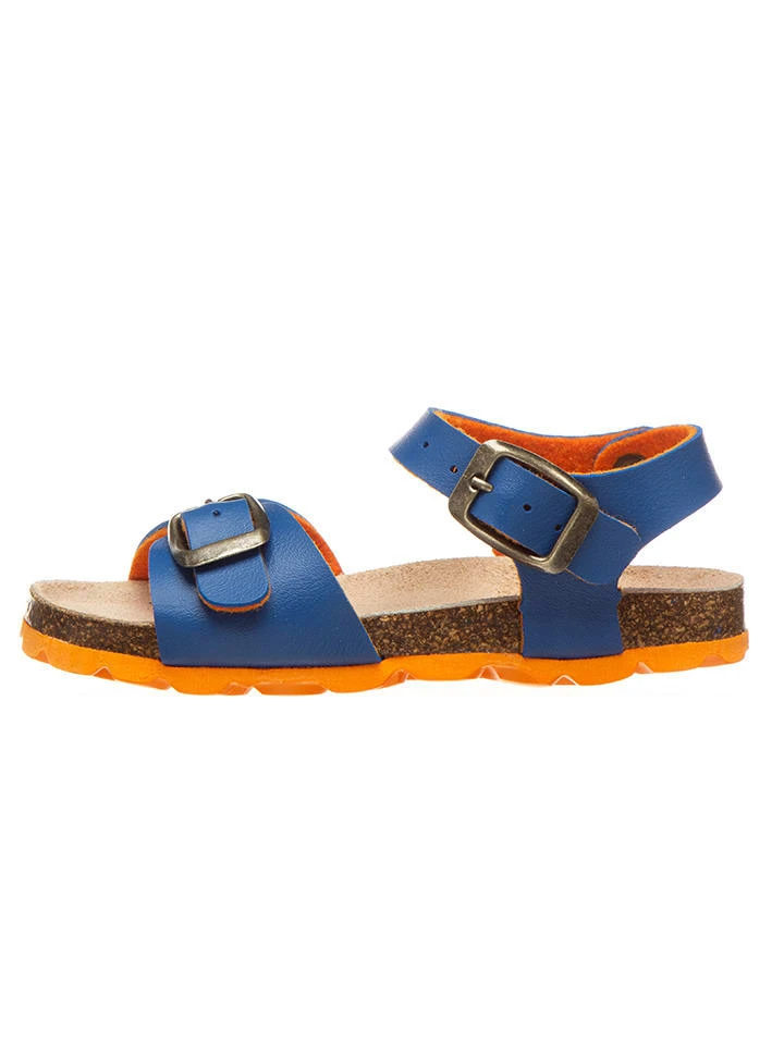 Sandalen In Blau/ Orange 1 Sandalen In Blau/ Orange
