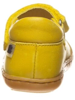 Leder-Spangenballerinas In Gelb -Kleidung Geschäft bo bell leder spangenballerinas in gelb 2