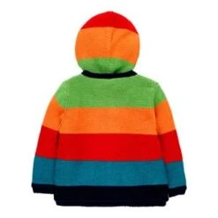 BOBOLI Strickjacke Mit Kapuze Und Plüschfutter Colorblock In Mehrfarbig -Kleidung Geschäft boboli strickjacke mit kapuze und pluschfutter colorblock in mehrfarbig 3