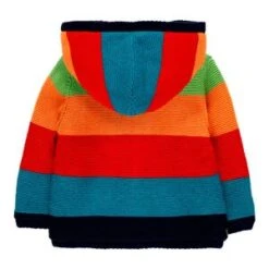 BOBOLI Strickjacke Mit Kapuze Und Plüschfutter Colorblock In Mehrfarbig -Kleidung Geschäft boboli strickjacke mit kapuze und pluschfutter colorblock in mehrfarbig 4