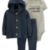 Carter's™ 3tlg. Outfit In Dunkelblau/ Grün