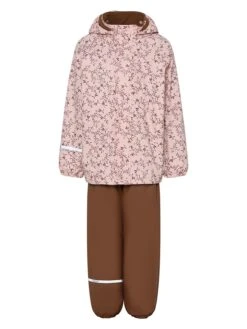 CeLaVi 2tlg. Regenoutfit In Rosa/ Braun
