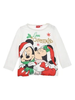 Longsleeve "Mickey" In Weiß