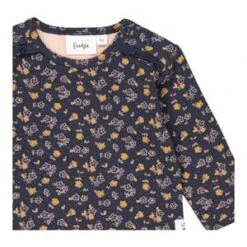 Shirt Langarm Blumen In Blau -Kleidung Geschäft feetje shirt langarm blumen in blau 2