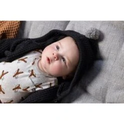 Strickjacke Mit Kapuze In Grau -Kleidung Geschäft feetje strickjacke mit kapuze in grau 3