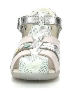 Kickers Leder-Halbsandalen "Bigfly 2" In Silber/ Bunt -Kleidung Geschäft kickers leder halbsandalen bigfly 2 in silber bunt 2