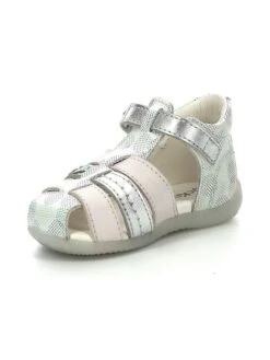 Kickers Leder-Halbsandalen "Bigfly 2" In Silber/ Bunt -Kleidung Geschäft kickers leder halbsandalen bigfly 2 in silber bunt 3