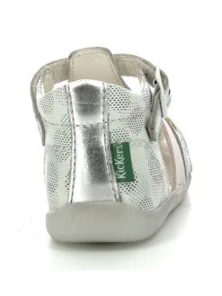 Kickers Leder-Halbsandalen "Bigfly 2" In Silber/ Bunt -Kleidung Geschäft kickers leder halbsandalen bigfly 2 in silber bunt 4