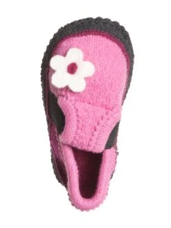 Hausschuhe "Bobby - Blume" In Rosa/ Pink -Kleidung Geschäft kitz pichler hausschuhe bobby blume in rosa pink 2