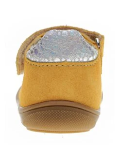 Leder-Ballerinas In Gelb -Kleidung Geschäft lamino leder ballerinas in gelb 3