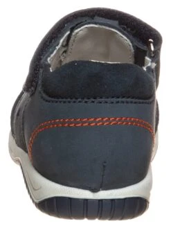 Leder-Halbsandalen In Dunkelblau -Kleidung Geschäft lamino leder halbsandalen in dunkelblau 2