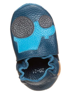 Leder-Krabbelschuhe In Blau 8 Leder-Krabbelschuhe In Blau -Kleidung Geschäft lamino leder krabbelschuhe in blau 3