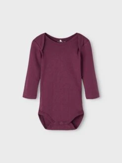 NAME IT Body Langarm 3er Pack In Prune Purple -Kleidung Geschäft name it body langarm 3er pack in prune purple 2