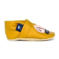 Krabbelschuhe / Lederpuschen Mit Schnecke In Gelb / Dunkelbraun 7 Krabbelschuhe / Lederpuschen Mit Schnecke In Gelb / Dunkelbraun -Kleidung Geschäft pantau its a small world krabbelschuhe lederpuschen mit schnecke in gelb dunkelbraun 3