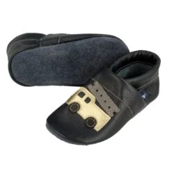 Lauflernschuhe / Lederpuschen Mit Feuerwehr In Blau / Gold -Kleidung Geschäft pantau its a small world lauflernschuhe lederpuschen mit feuerwehr in blau gold 2