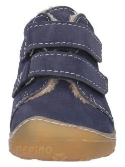 Leder-Boots "Crusty" In Dunkelblau -Kleidung Geschäft pepino leder boots crusty in dunkelblau 2