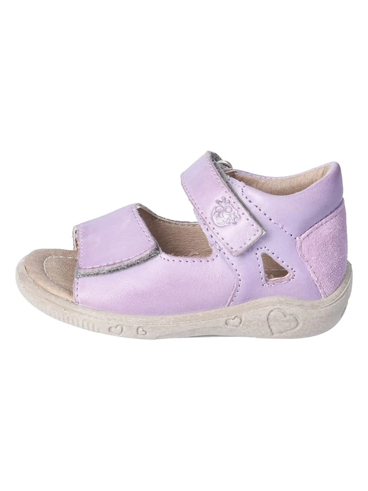 Leder-Sandalen "Taya" In Flieder 1 Leder-Sandalen "Taya" In Flieder