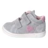 Leder-Sneakers "Cherri" In Grau/ Rosa