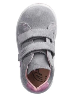 Leder-Sneakers "Cherri" In Grau/ Rosa -Kleidung Geschäft pepino leder sneakers cherri in grau rosa 3