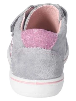 Leder-Sneakers "Cherri" In Grau/ Rosa -Kleidung Geschäft pepino leder sneakers cherri in grau rosa 4
