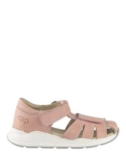 Leder-Halbsandalen In Rosa