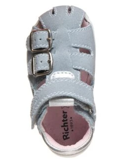 Leder-Halbsandalen In Grau -Kleidung Geschäft richter shoes leder halbsandalen in grau 3