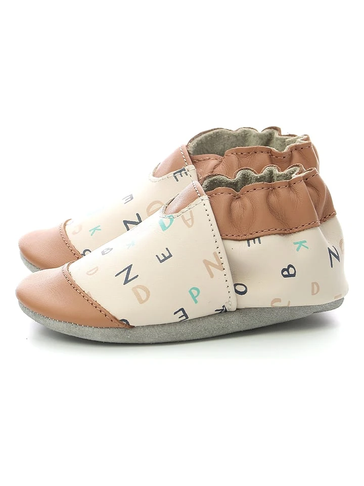 ROBEEZ Leder-Krabbelschuhe "ABC Lesson" In Beige/ Hellbraun 9 ROBEEZ Leder-Krabbelschuhe "ABC Lesson" In Beige/ Hellbraun – Bild 9