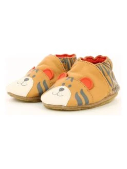 ROBEEZ Leder-Krabbelschuhe "Awesome Tiger" In Orange -Kleidung Geschäft robeez leder krabbelschuhe awesome tiger in orange 10