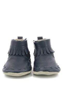 ROBEEZ Leder-Krabbelschuhe "Funky Shoe" In Dunkelblau -Kleidung Geschäft robeez leder krabbelschuhe funky shoe in dunkelblau 2