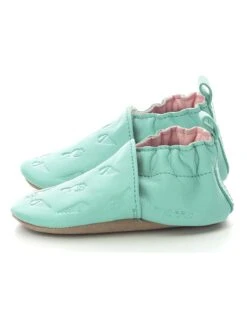 ROBEEZ Leder-Krabbelschuhe "Stick And Cone" In Mint -Kleidung Geschäft robeez leder krabbelschuhe stick and cone in mint 2