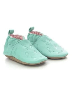 ROBEEZ Leder-Krabbelschuhe "Stick And Cone" In Mint