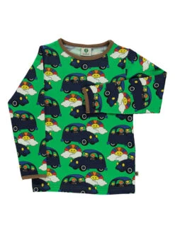 Longsleeve "Car" In Grün