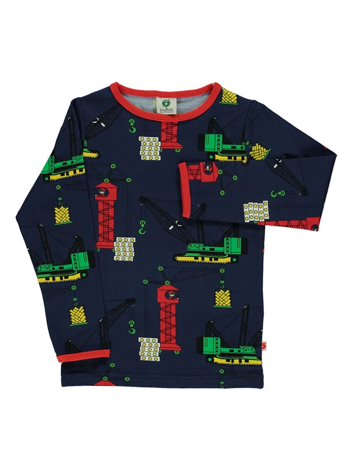 Longsleeve "Crane" In Dunkelblau 1 Longsleeve "Crane" In Dunkelblau