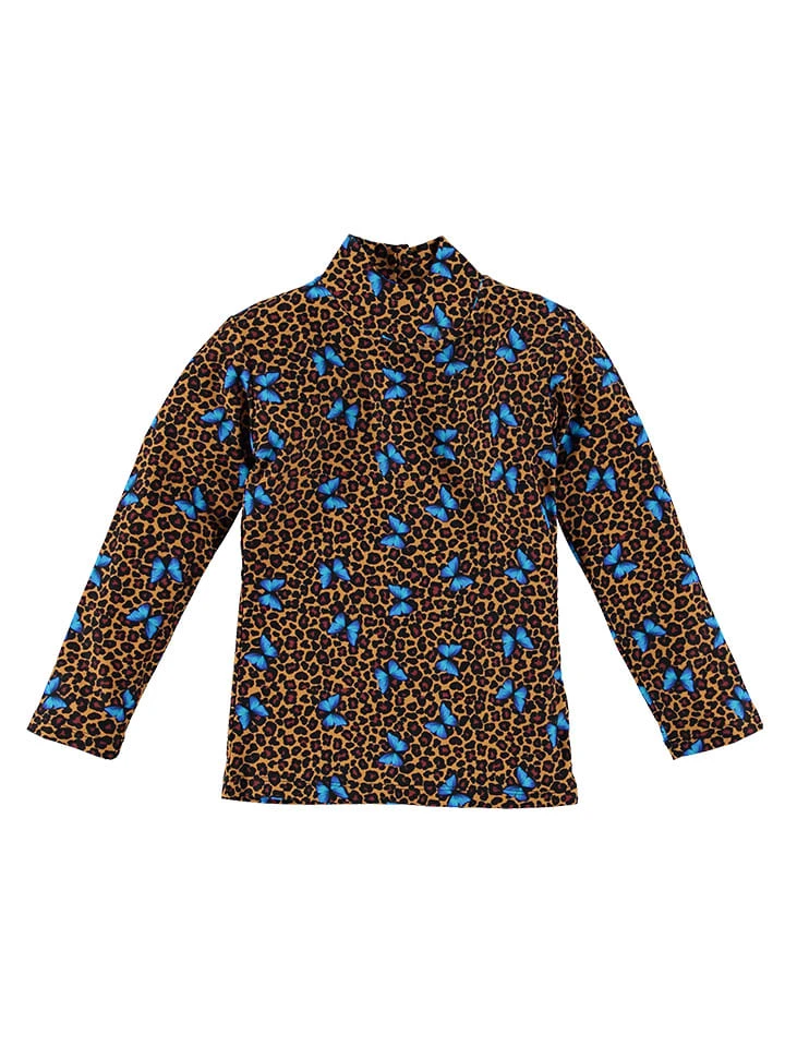 Longsleeve In Braun/ Blau 1 Longsleeve In Braun/ Blau