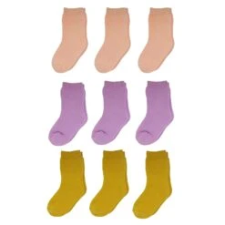 9er Pack Socken Vollplüsch In Bunt