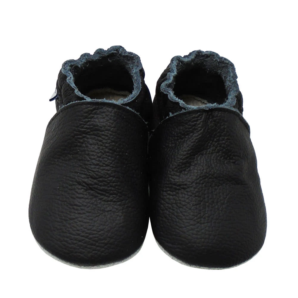 Baby Krabbelschuhe In Einfarbig Schwarz 1 Baby Krabbelschuhe In Einfarbig Schwarz
