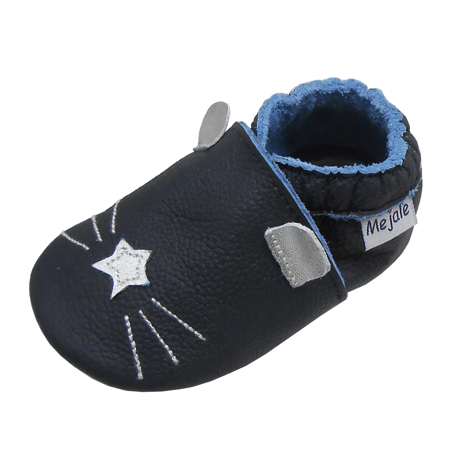 Baby Krabbelschuhe In Mit Ohren Dunkelblau 3 Baby Krabbelschuhe In Mit Ohren Dunkelblau – Bild 3