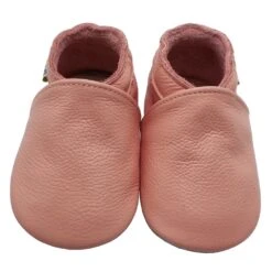 Leder-Krabbelschuhe In Pink
