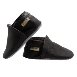 Leder-Krabbelschuhe In Schokobraun -Kleidung Geschäft yalion leder krabbelschuhe in schokobraun 4